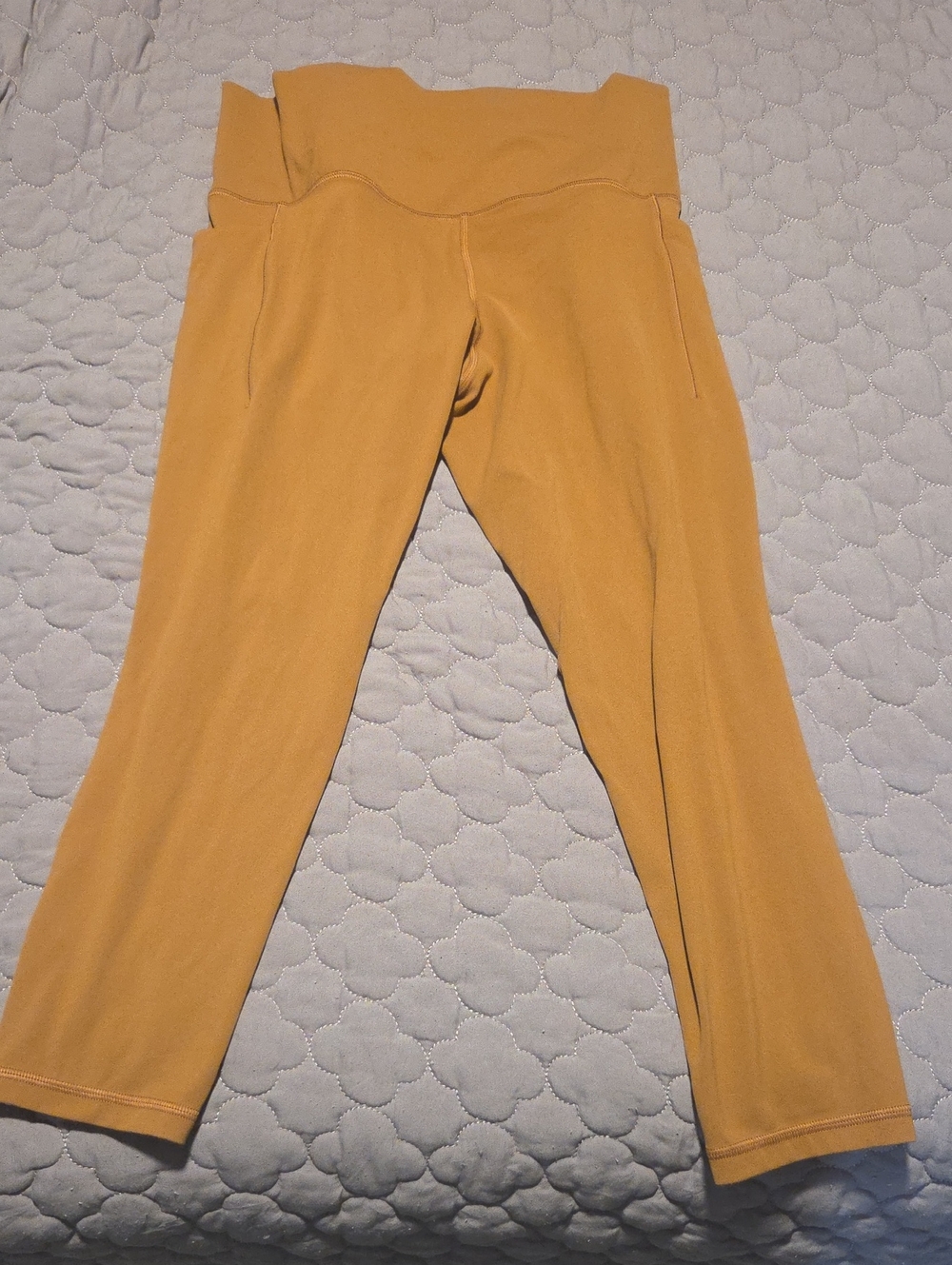 Athleta High-Rise Capri Leggings in Caramel Brown